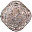 Cupro Nickel Two Annas Coin of King George VI of Calcutta Mint of 1939.