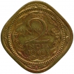 Nickel Brass Two Annas Coin of King George VI of Bombay Mint of 1944.