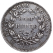 Silver Half Rupee Coin of King William IIII of Calcutta Mint of 1835.