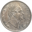 Silver One Rupee Coin of King William IIII of Calcutta Mint of 1835.