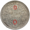 Silver One Rupee Coin of Victoria Queen of Bombay Mint of 1862.