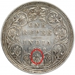 Silver One Rupee Coin of Victoria Queen of Bombay Mint of 1862.