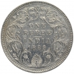 Silver One Rupee Coin of Victoria Empress of Bombay Mint of 1885.