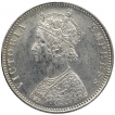 Silver One Rupee Coin of Victoria Empress of Bombay Mint of 1885.