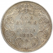 Silver One Rupee Coin of Victoria Empress of Bombay Mint of 1885.