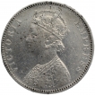 Silver One Rupee Coin of Victoria Empress of Bombay Mint of 1897.