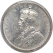 Silver One Rupee Coin of King George V of Calcutta Mint of 1918.