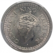 Silver One Rupee Coin of King George VI of Bombay Mint of 1945.