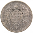 Silver One Rupee Coin of King George VI of Lahore Mint of 1945.