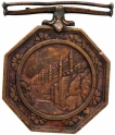 Copper Octagonal Medal of Madho Rao Scindia of Gwalior.