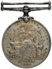 Silver China War Medal of Victoria Queen of Great Britain of 1900.