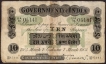 Uniface Ten Rupees Bank Note of King Edward VII Signed by O.T. Barrow of 1905.