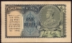 One Rupee Note of King George V Signed by J.W. Kelly of 1935.