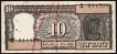 Serial Number Shifting ERROR Ten Rupees Bank Note signed by R.N. Malhotra.