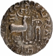 Silver Drachma Coin of Amoghbuti of Kuninda Dynasty.