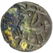 Extremely Rare Potin Coin of Mahendravarman I of Pallavas of Kanchi.