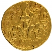 Gold Dinar Coin of Samudragupta of Gupta Dynasty of of Scepter type.