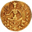 Extremely Rare Gold Heavy Dinar Plate Coin of Kumaragupta II of Gupta Dynasty of Archer type.