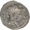 Silver Denarius Coin of Caracalla of Roman Empire.