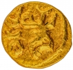 Exceedingly Rare Gold Fanam Coin of Feudatories of Chalukyas of Kalyani Or Hoysalas.