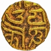 Gold One Eighth Kahavanu Coin of Raja Raja I of Chola Dynasty.