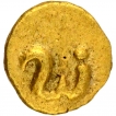 Gold One Quarter Fanam Coin of Bukka I of Silahara of Kolhapur,