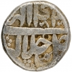 Very Rare Silver One Rupee Coin of Akbar.