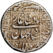 Rare Silver One Rupee Coin of Shahjahan of Lakhnau Mint.