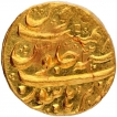 Gold Mohur Coin of Aurangzeb Alamgir of  Burhanpur Mint.