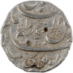 Silver One Rupee Coin of Shah Alam Bahadur of Azamnagar Gokak Mint.