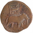 Copper Double Paisa Coin of Tipu Sultan of Patan Mint of Mysore Kingdom.