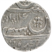 Silver One Rupee Coin of Bisauli Mint of Rohilkhand Kingdom.