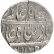 Silver One Rupee Coin of Mustafabad Mint of Rohilkhand.