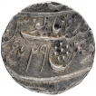 Silver One Rupee Coin of Bareli Qita Mint of Awadh.