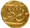 Gold One Eighth Ashrafi Coin of Mir Mahbub Ali Khan of Haidarabad Farkhanda Bunyad Mint of Hyderabad.