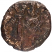 Extremely Rare Copper Paravai Kasu Coin of Travancore.