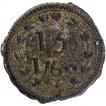 Tin Fifteen Bazarucos Coin of Jose I of Goa of India Portuguese.