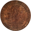 Copper One Forty Eighth Rupee Coin of Soho Mint of Madras Presidency.