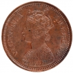 Copper Half Pice Coin of Victoria Empress of Calcutta Mint of 1892.