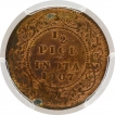 Bronze Half Pice Coin of King Edward VII of Calcutta Mint of 1907.