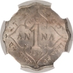 Cupro Nickel One Anna Coin of King George V of Bombay Mint of 1912.