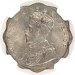 Cupro Nickel One Anna Coin of King George V of Calcutta Mint of 1927.