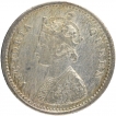 Silver Two Annas Coin of Victoria Queen of Bombay Mint of 1876.