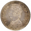 Silver Two Annas Coin of Victoria Empress of Calcutta Mint of 1878.