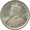 Silver Two Annas Coin of King George V of Calcutta Mint of 1915.