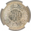 Silver Half Rupee Coin of King George V of  Bombay Mint of 1918.