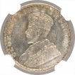 Silver Half Rupee Coin of King George V of  Bombay Mint of 1918.