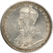 Silver Half Rupee Coin of King George V of Calcutta Mint of 1924.