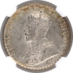 Silver Half Rupee Coin of King George V of Bombay Mint of 1926.