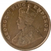 Cupro Nickel Eight Annas Coin of King George V of Calcutta Mint of 1919.